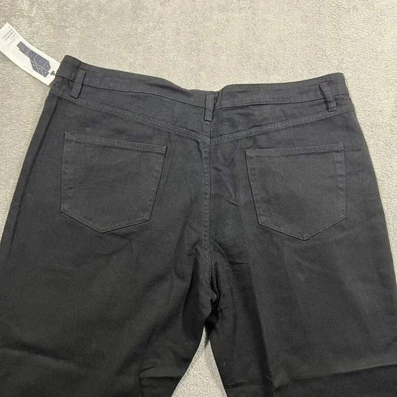 Roucha Jeans Womens Size D 16-18 Over 5'4 Dada Black Denim Pleated Ankle New - Picture 12 of 16